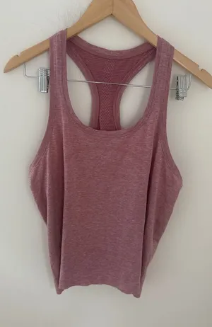 Lululemon Swiftly Tech Racerback Tank Top 2.0‎ Pink Heathered Size 12 Activewear thumbnail 1