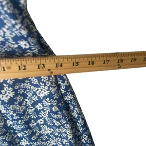 L.I.A Love‎ Is All Women's Size Small Blue Floral Tie Back Satin Slip Dress thumbnail 7