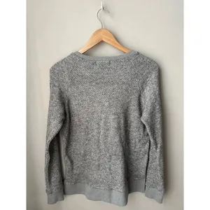 Charlie Paige Gray Waffle Knit Pocket Sweater Medium thumbnail 3