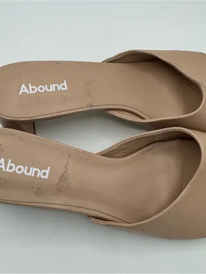 Abound‎ Erica Tan Cream Block Heel Square Toe Slide Sandals size 8.5 90’s vibe thumbnail 4