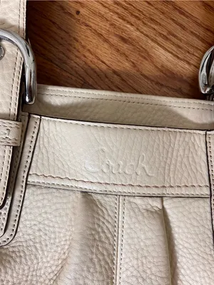 Coach Cream Leather Shoulder Bag thumbnail 3
