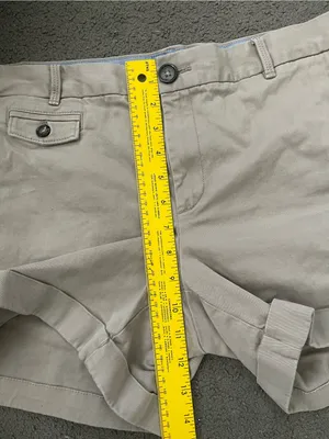 Banana Republic Khaki Cuffed Twill Shorts thumbnail 4