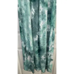 WOOSEA Size S Women’s Sleeveless Deep V-Neck Maxi Dress Blue Green Tie Dye Boho thumbnail 6