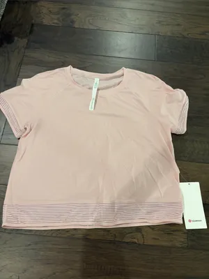New With Tags Lululemon Stripe in Stride Short Sleeve Sz 10 thumbnail 6