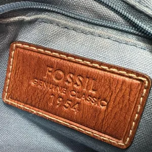 Fossil striped braided handle shoulder bag colorful magnetic closure casual thumbnail 9