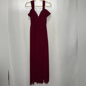 NWOT Lulus Make Me Move Burgundy Maxi Dress thumbnail 8