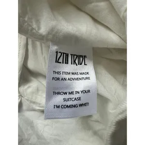 12th Tribe White Silky High Waisted Front Pleated A Line Trouser Shorts L thumbnail 4