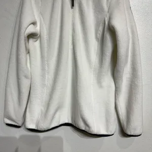 Helly Hansen White Fleece Quarter Zip Pullover Sz M thumbnail 4