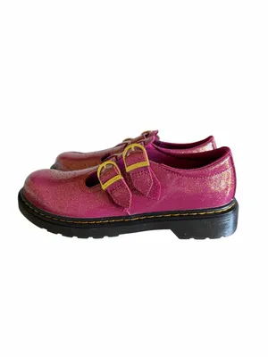Dr. Martens NEW Women's Youth Mary Jane Glitter Patent Leather Shoe Size 4 or 5 thumbnail 3