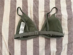 Green Hollister Bikini Ribbed Top thumbnail 2