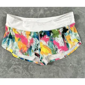Lululemon Speed Up Low Rise Lined Shorts 2.5" No Limits White Multi Womens 12 thumbnail 4