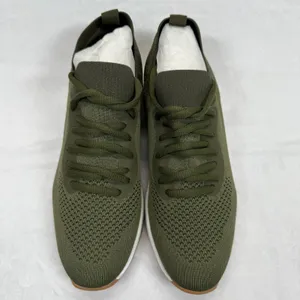 J/Slides Urban‎ Sport Knit Sneakers Olive Green Lightweight Shoes Size 7.5 thumbnail 4