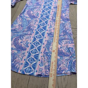 Lilly Pulitzer Size XS Preston A-Line Dress‎ Gator Geometric 100% Pima Cotton thumbnail 11