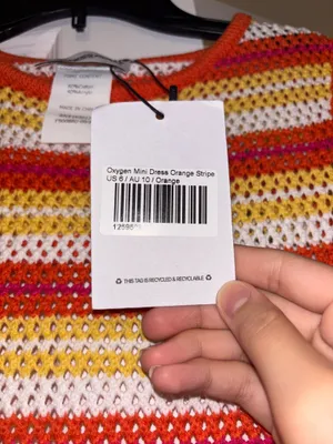 Princess Polly Orange Crochet Dress thumbnail 4