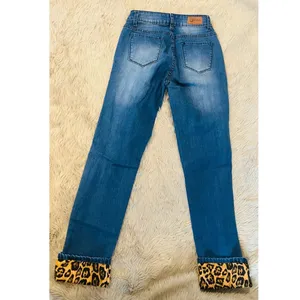 Lucky Blessed Jeans Leopard Print Mid Rise Straight Blue Women Size 6 #4 thumbnail 13