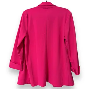 Jodifl vibrant pink open front drape blazer long sleeve see measurements thumbnail 5
