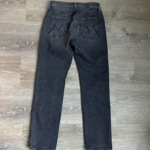 MOTHER High Waisted Hiker Hover Jeans Roadtrip Renegade Black 26 thumbnail 3