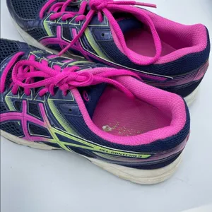 ASICS Gel Contend 3 Blue & Pink Running Shoes Sneakers Womens 8 Bright Colorful thumbnail 8