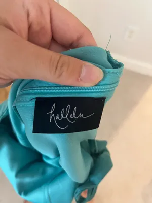 Boutique Teal Green Dress mini one shoulder thumbnail 4