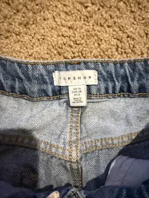 Topshop Skirt Denim thumbnail 4