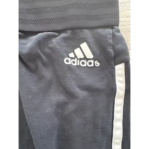 Adidas Womens Black Three Stripe Track Pants Activewear Size Medium thumbnail 2