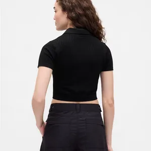 Gap × BÉIS Seamless Crop Polo Shirt thumbnail 3
