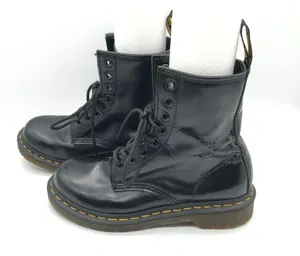 Dr. Martens Womens 1460 Patent Leather Lace Up Boot Black 6 thumbnail 5