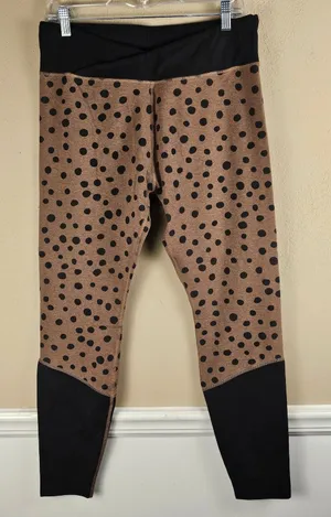Pact Womens Pure Active Polka Dot Print Crossover Leggings‎ XL thumbnail 1