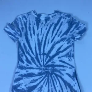 Daily‎ Practice T-Shirt Dress Womens XS Blue Tie Dye Cotton Side Slit Casual thumbnail 9