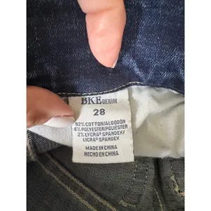 BKE Payton Universal Fit Mid-Rise Skinny Jeans Size 28 Distressed Hem‎ Denim thumbnail 3