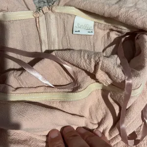 Selfie Leslie STRAPLESS WIDE LEG‎ JUMPSUIT NUDE PINK Small thumbnail 8