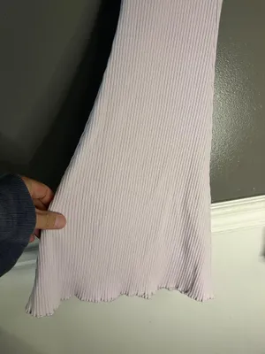 Aerie Pants Womens Small Purple Ribbed Knit Flare Leg Stretch Lounge Sweatpants thumbnail 5