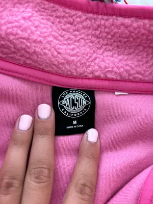 PacSun Pink Fleece Pullover thumbnail 3