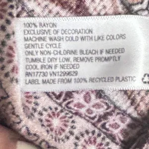 Knox Rose Women Boho Cottage Blouse XXL Maroon Floral Embroidered Peasant Top thumbnail 6