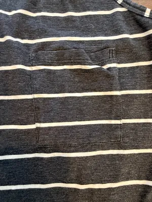 Lululemon Yogi Racerback in Stripe Heathered Black Ghost Size 8/10(?) - C11-471 thumbnail 3