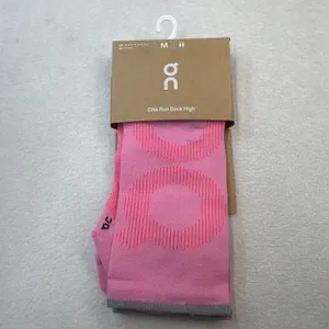 On Cloud Elite Run Sock High Medium Mens 8-9.5 / Womens 9.5-11 Raspberry/Pink thumbnail 2
