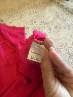 One Shouldered Hot Pink Dress Size L thumbnail 3