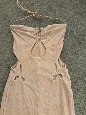 Generation Outcast Clothing White Mesh Jumpsuit With Cutouts thumbnail 4