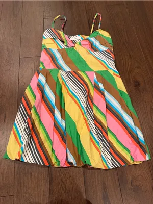 S/W/F Fitted Balloon Mini Dress Size Large - C11-724 thumbnail 3