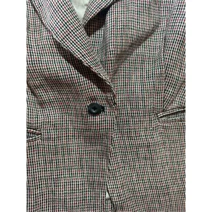 Free People Chess Blazer Garnet Linen‎ Long Sleeve Single Button Closure Small thumbnail 11