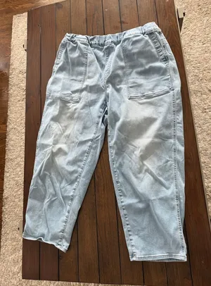 Madewell Pull-On Light Wash Jeans Women’s Size 1X Relaxed Comfortable Denim thumbnail 1