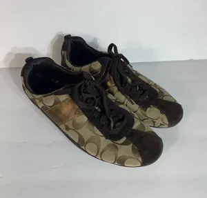 COACH Hadley Womens Logo Sneakers Brown Size 7 M thumbnail 7