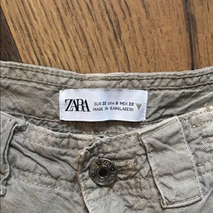 Zara Tan Cargo Pants Utility Pants Linen Lyocel Cotton Blend Women’s Size 0 thumbnail 6