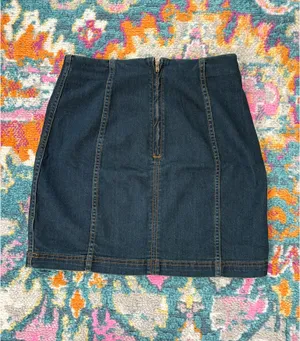 Free People Denim Skirt Mini thumbnail 2