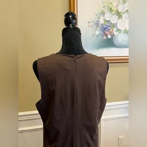 Chic Brown Maxi Dress Size 10 thumbnail 6