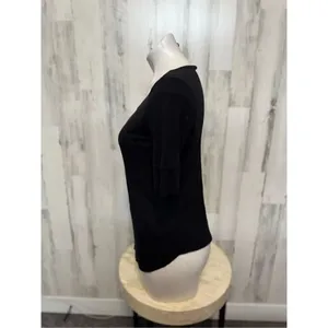 H&M basic black top thumbnail 5