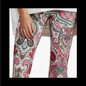 Free People Paisley Design Pull On Stretch Pants. Size Medium thumbnail 2