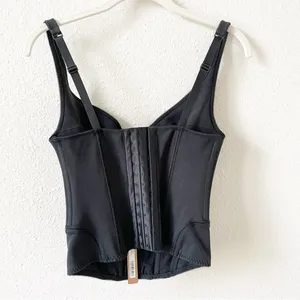 Skims Cotton Shapewear Corset Soot Size Small Retro Feminine Neutral thumbnail 2