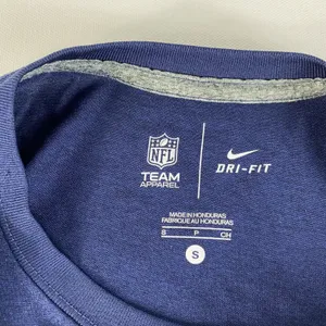 New England Patriots Shirt Adult Small Blue Football Team Apparel Nike NFL Mens thumbnail 5