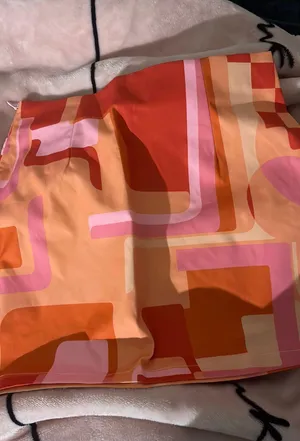 Patterned Skirt Orange Size L thumbnail 1